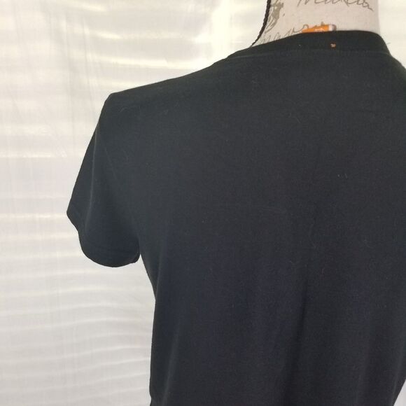 Basic Black Trick Or Treat Cotton Short Sleeve T-Shirt Size L - Picture 6 of 8